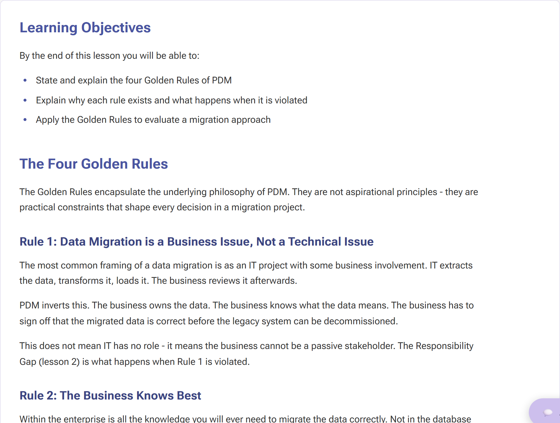 PDM Academy lesson preview 2